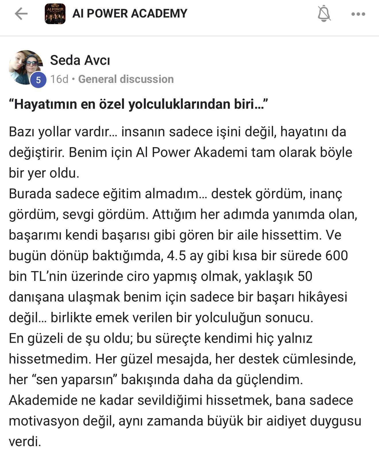 Öğrenci geri dönüşü