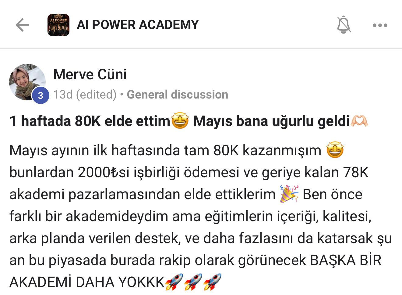 Öğrenci geri dönüşü