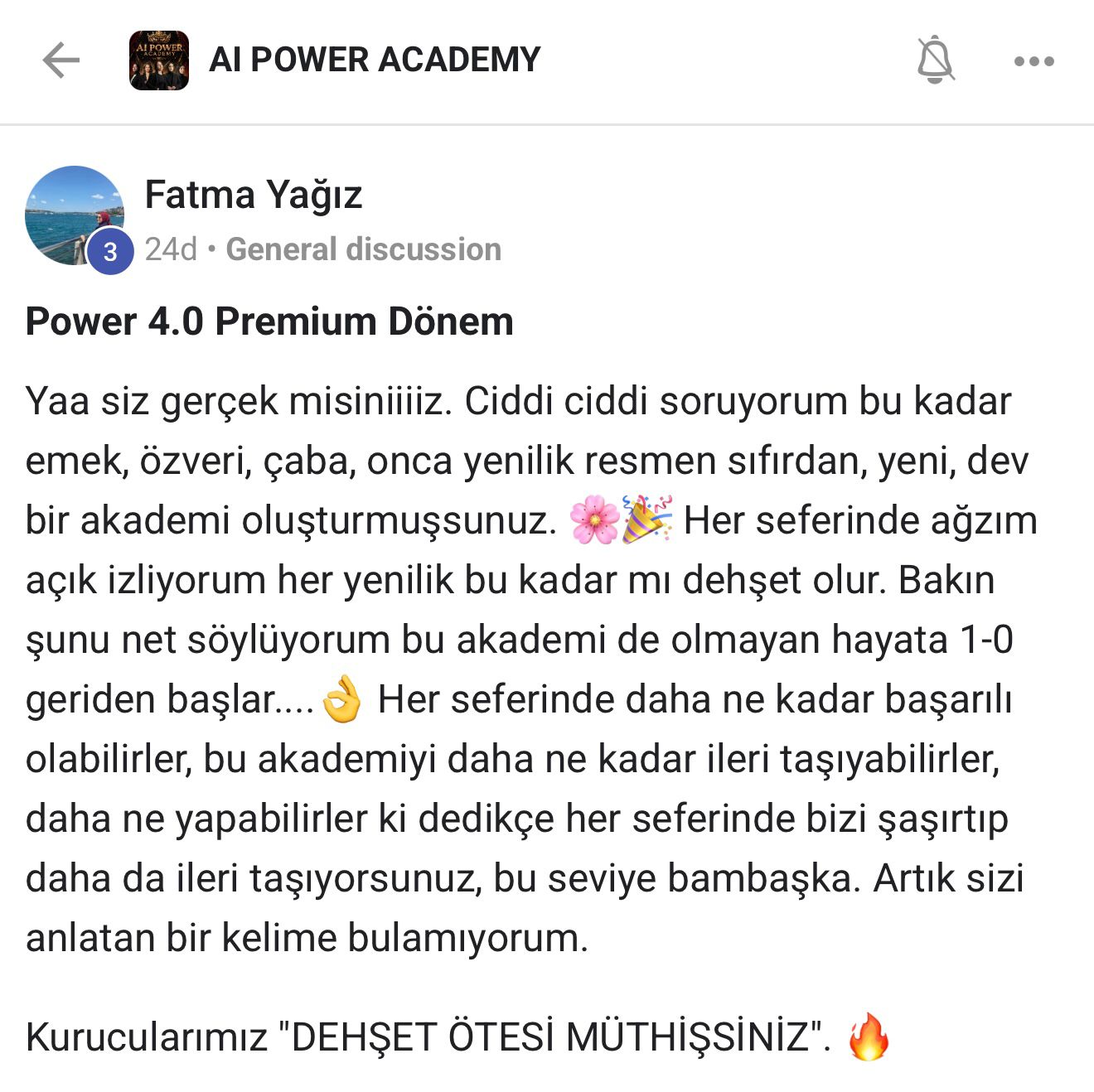Öğrenci geri dönüşü