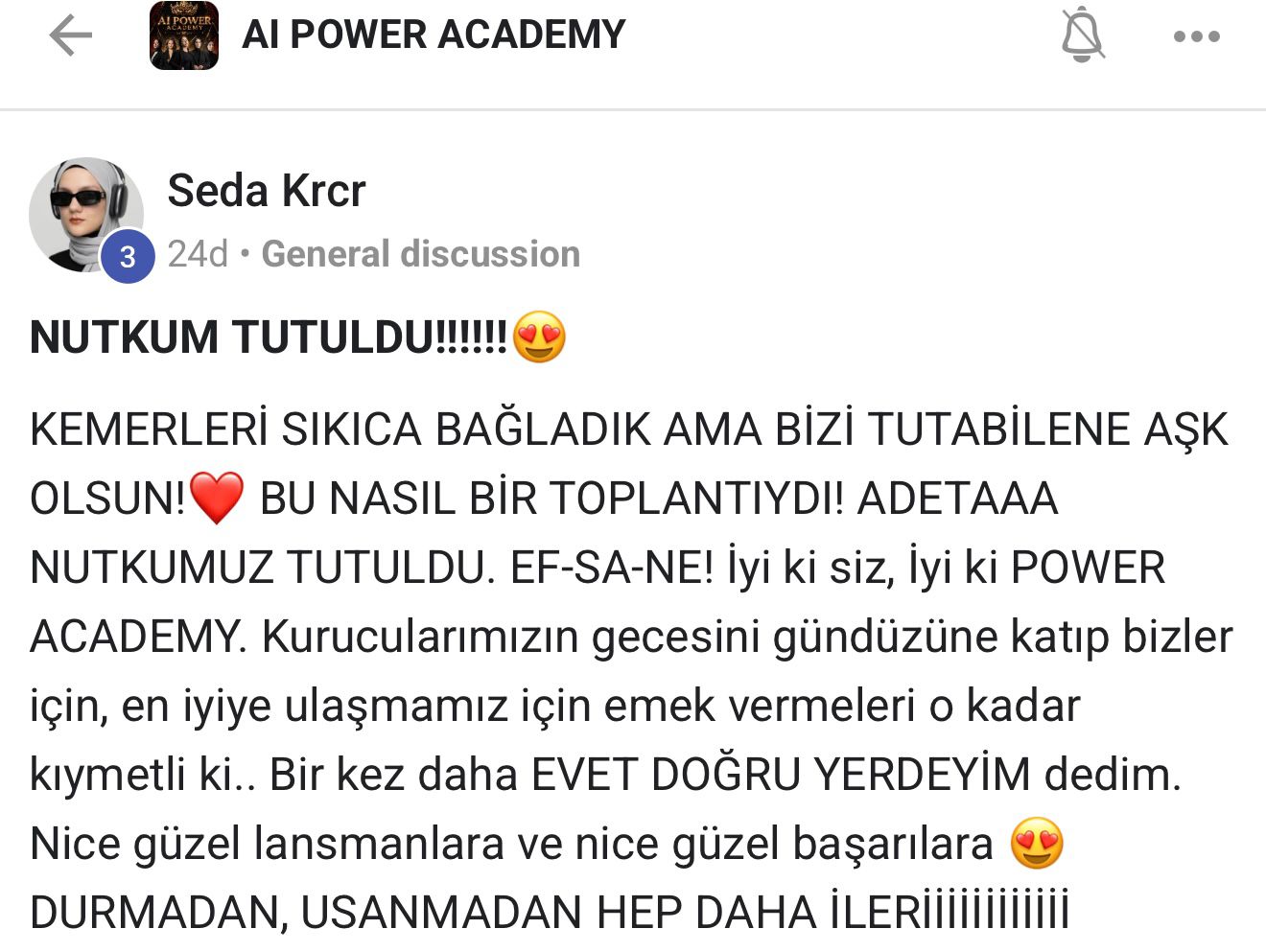 Öğrenci geri dönüşü