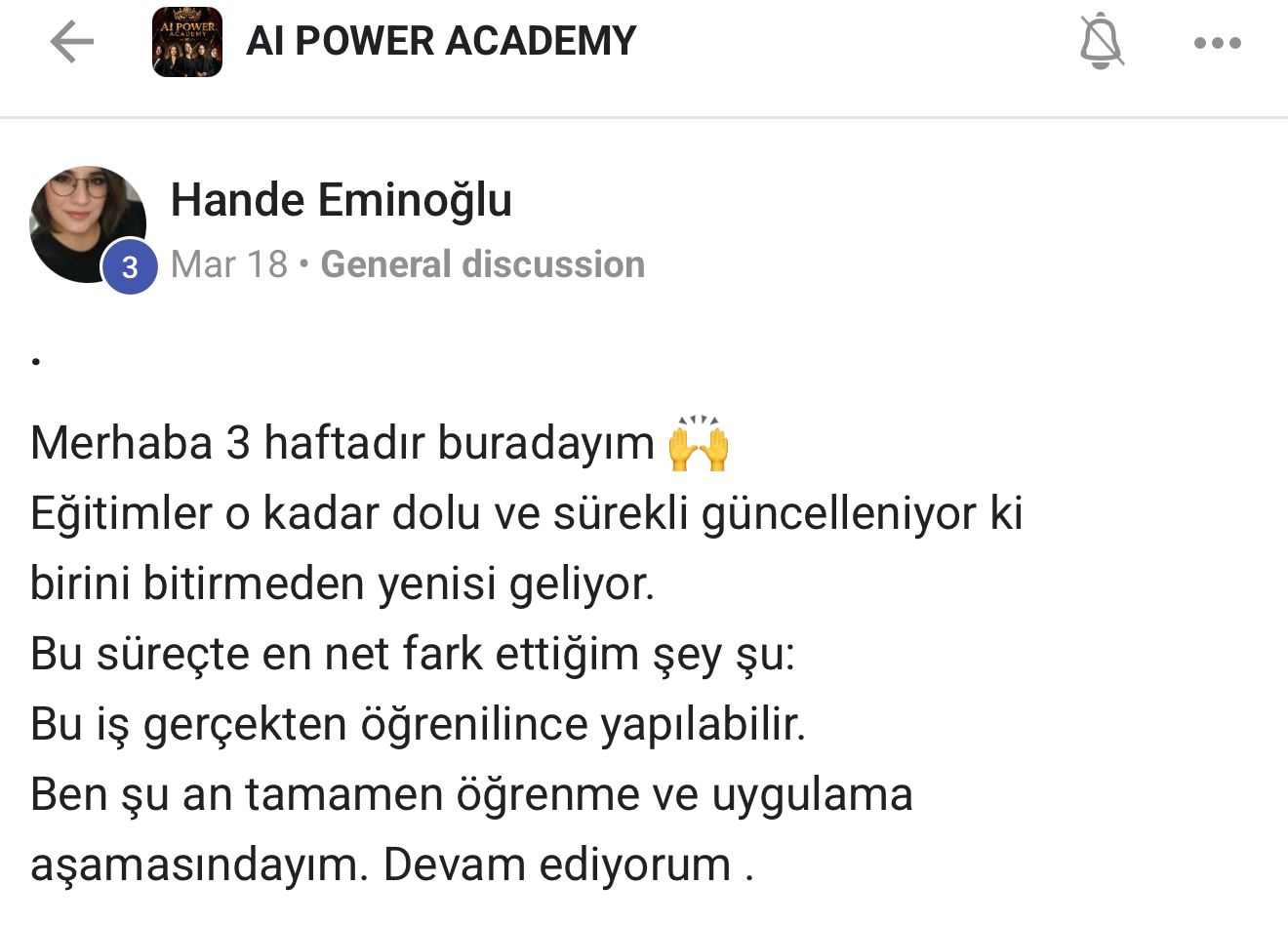 Öğrenci geri dönüşü